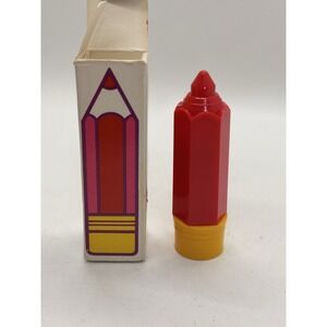Vintage Avon School Days Pencil Lip Pomade Cherry .13 oz Original Box
